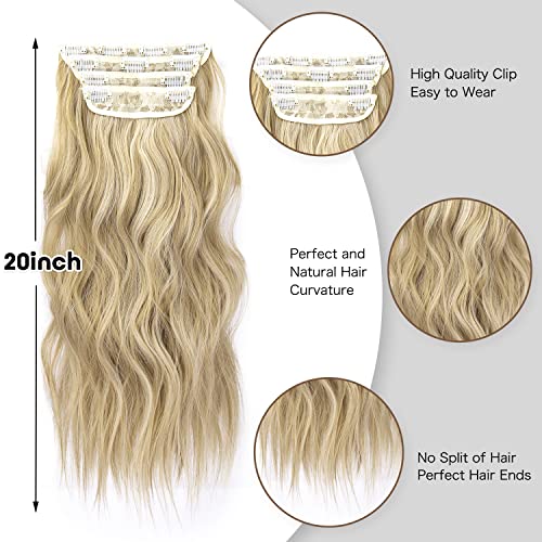4pcs Clip in Synthetic Hair Extensions - Image 36