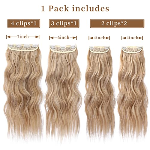 4pcs Clip in Synthetic Hair Extensions - Image 38
