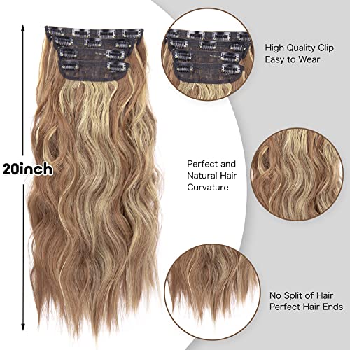 4pcs Clip in Synthetic Hair Extensions - Image 42