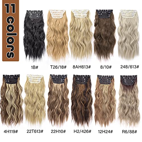 4pcs Clip in Synthetic Hair Extensions - Image 5