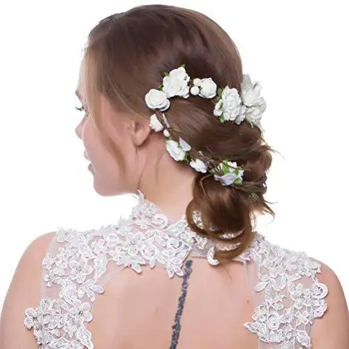 Aesthetic Rattan Flower Vine Crown Tiara Hair Accessory - Image 28