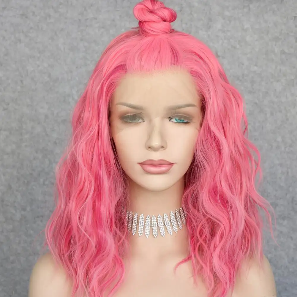 Aliyah Jane Mixed Pink Color Water Wave Wig - Image 2