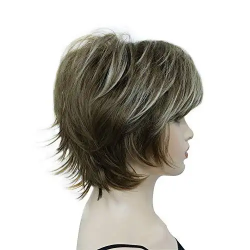 Angie Short Layered Synthetic Wig - Image 29