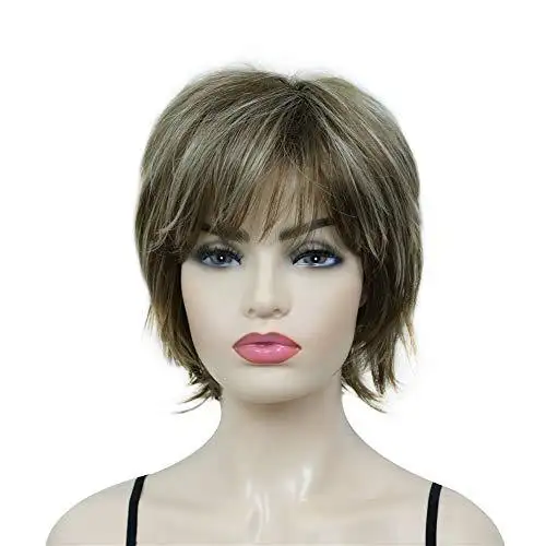 Angie Short Layered Synthetic Wig - Image 30