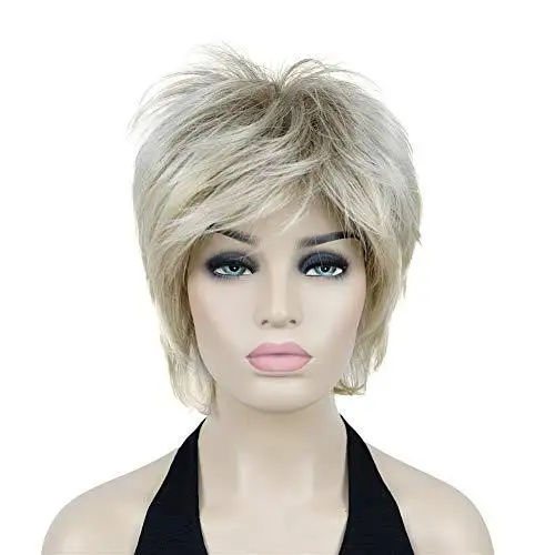 Angie Short Layered Synthetic Wig - Image 33