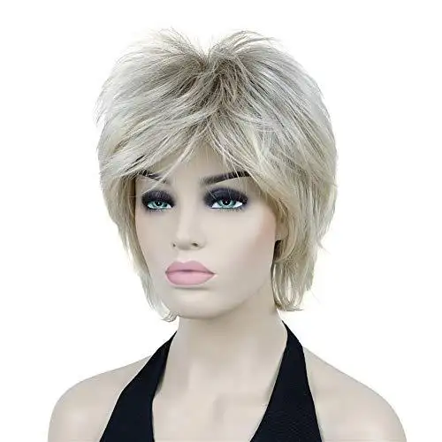Angie Short Layered Synthetic Wig - Image 36