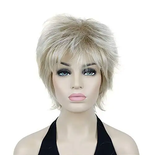 Angie Short Layered Synthetic Wig - Image 38