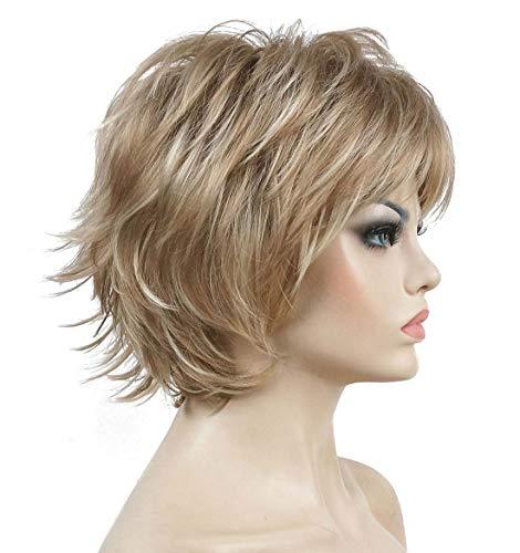 Angie Short Layered Synthetic Wig - Image 52