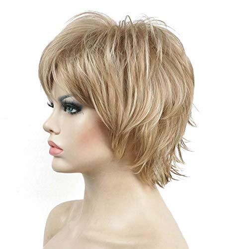 Angie Short Layered Synthetic Wig - Image 53