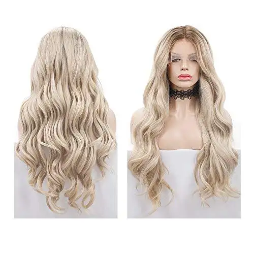 Ash Blonde Heat Friendly Lace Front Wig - Image 2