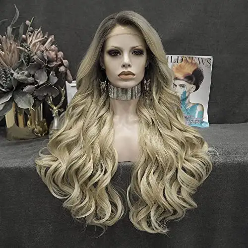 Ash Blonde Heat Friendly Lace Front Wig - Image 4