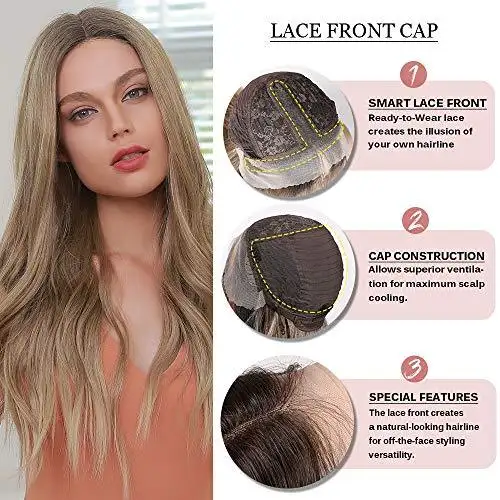 Ash Blonde Lace Front Wig - Image 6
