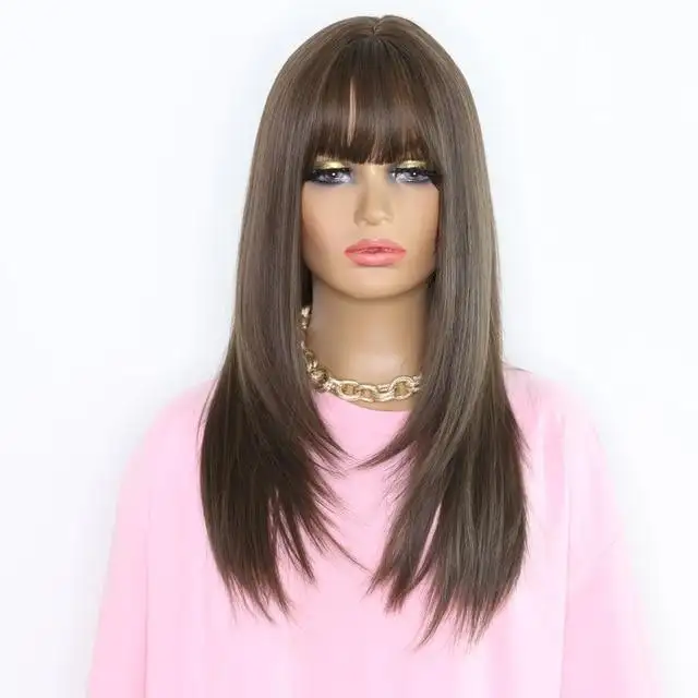 Asia Nicole Layered Straight Wig with bangs - Image 8
