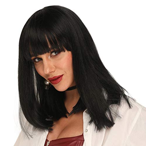 Heat Resistant Synthetic Bob Wig with Bangs - Image 11