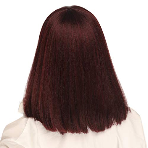 Heat Resistant Synthetic Bob Wig with Bangs - Image 25