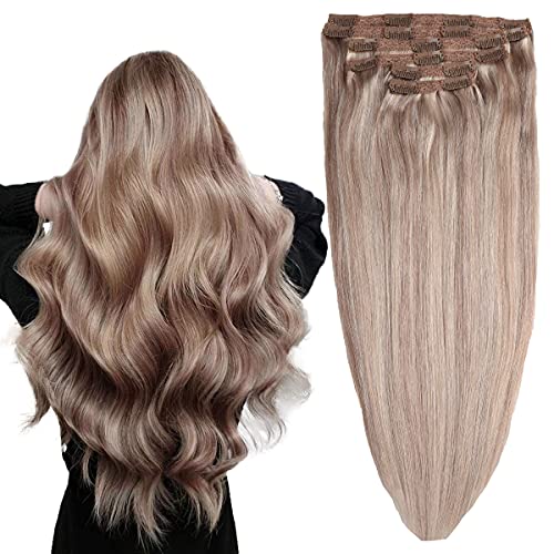 Balayage Clip in Human Hair Extensions 6 Pcs 100 Gram - Image 14