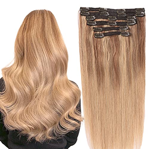 Balayage Clip in Human Hair Extensions 6 Pcs 100 Gram - Image 20