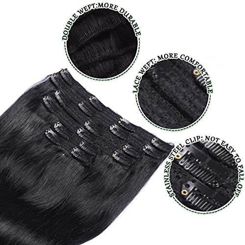 Balayage Clip in Human Hair Extensions 6 Pcs 100 Gram - Image 34