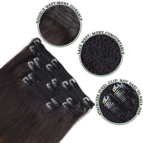 Balayage Clip in Human Hair Extensions 6 Pcs 100 Gram - Image 44