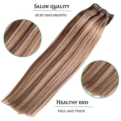 Balayage Clip in Human Hair Extensions 6 Pcs 100 Gram - Image 69