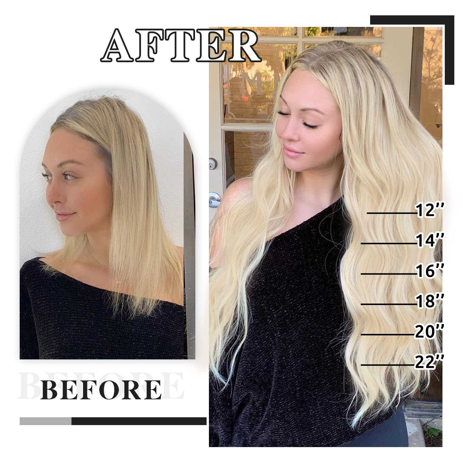 Balayage Clip in Human Hair Extensions Real Human Hair - Image 6