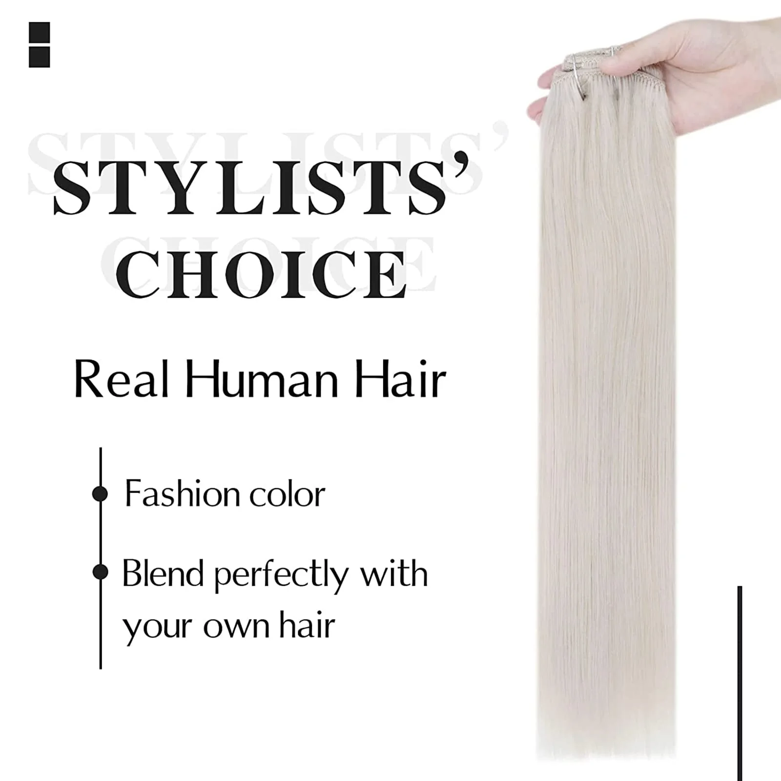 Balayage Clip in Human Hair Extensions Real Human Hair - Image 86