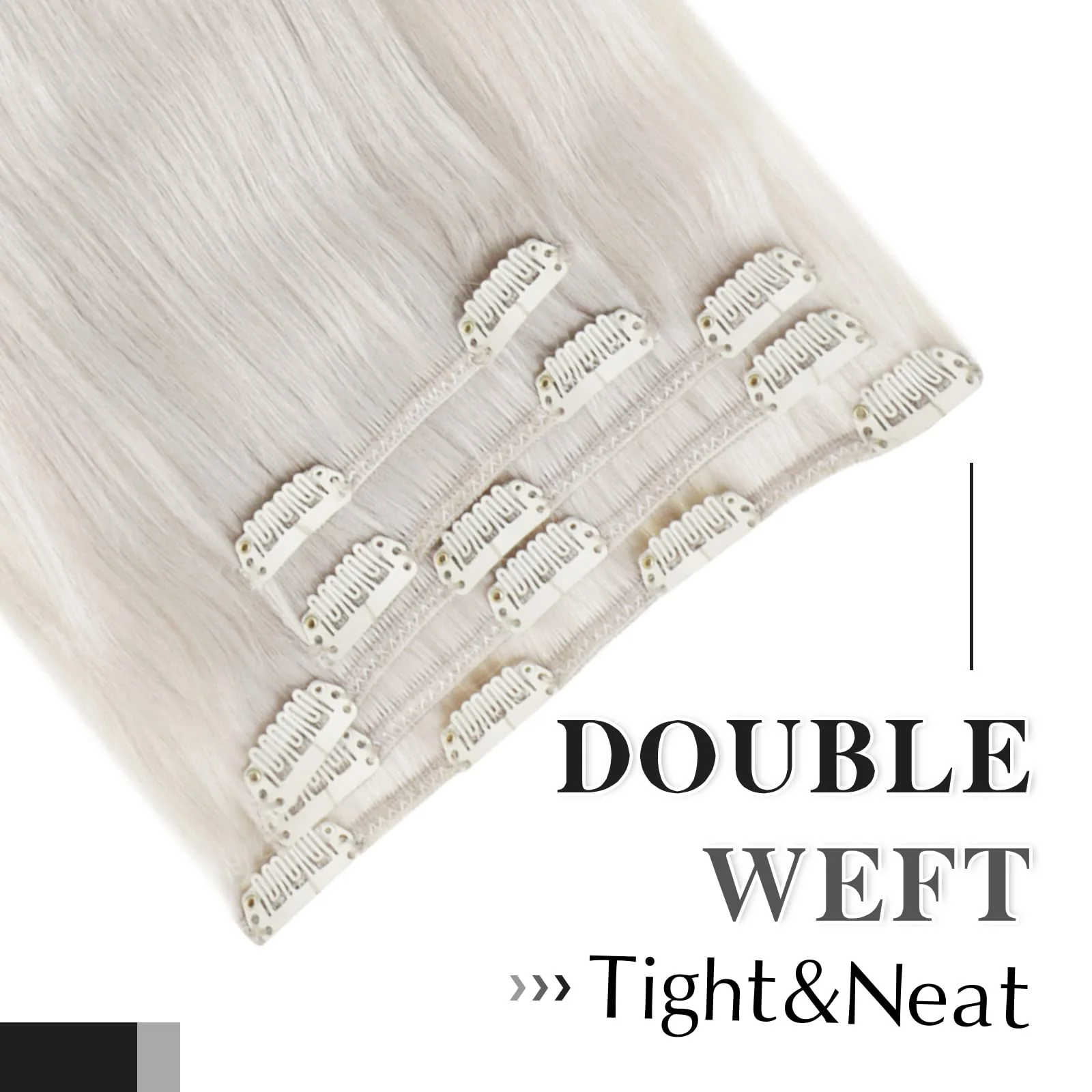 Balayage Clip in Human Hair Extensions Real Human Hair - Image 90