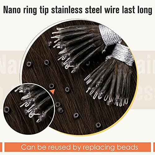 Balayage Nano Ring Human Hair Extensions - Image 22