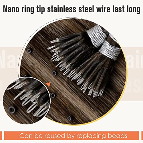 Balayage Nano Ring Human Hair Extensions - Image 3