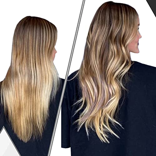 Balayage Nano Ring Human Hair Extensions - Image 30