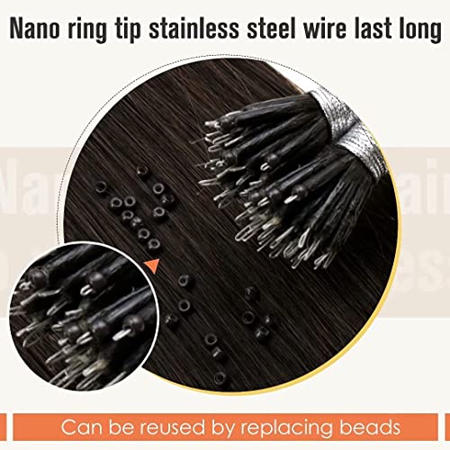 Balayage Nano Ring Human Hair Extensions - Image 43