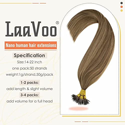 Balayage Nano Ring Human Hair Extensions - Image 67