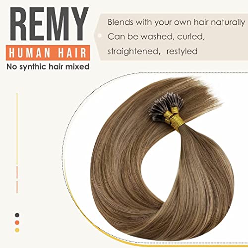 Balayage Nano Ring Human Hair Extensions - Image 70