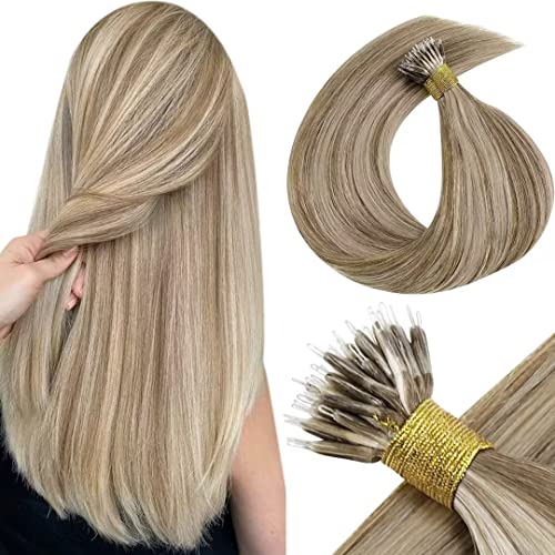Balayage Nano Ring Human Hair Extensions - Image 78
