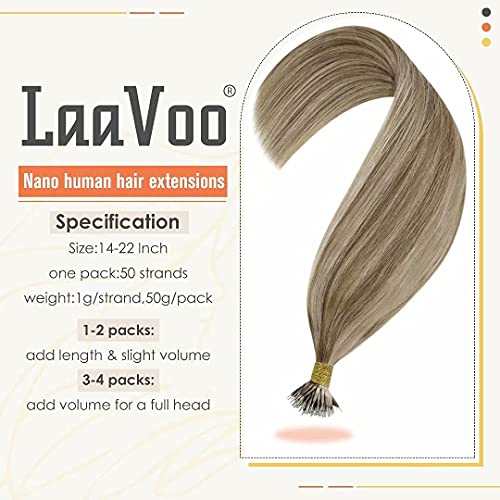 Balayage Nano Ring Human Hair Extensions - Image 79