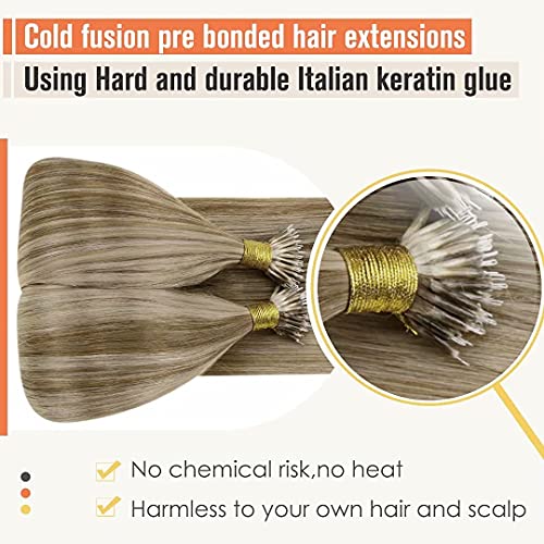 Balayage Nano Ring Human Hair Extensions - Image 80