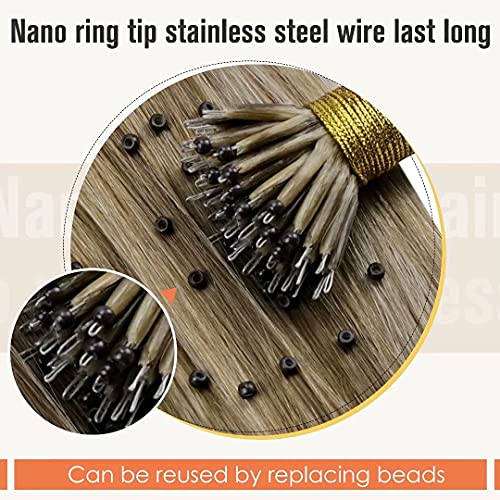 Balayage Nano Ring Human Hair Extensions - Image 81