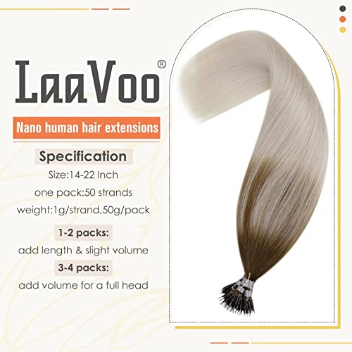 Balayage Nano Ring Human Hair Extensions - Image 86