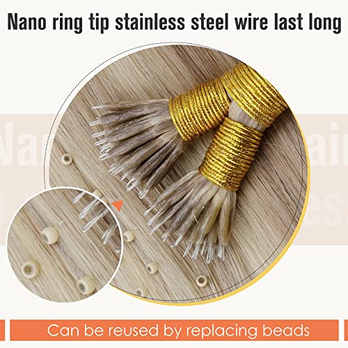 Balayage Nano Ring Human Hair Extensions - Image 99