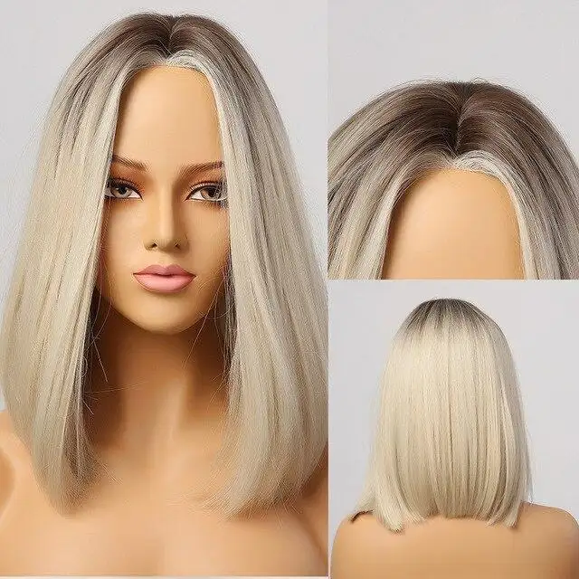Barbie Brown to Blonde Ombre Hairline Part Lace Wig - Image 3