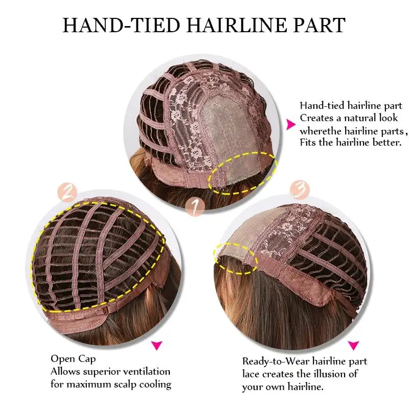 Barbie Brown to Blonde Ombre Hairline Part Lace Wig - Image 7