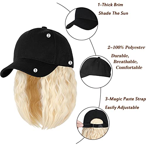 Baseball Cap Hair with 14 Inch Wavy Hair - Image 16