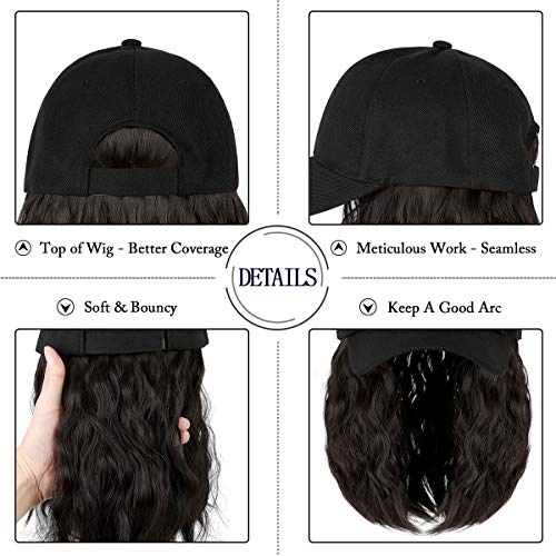 Baseball Cap Hair with 14 Inch Wavy Hair - Image 20