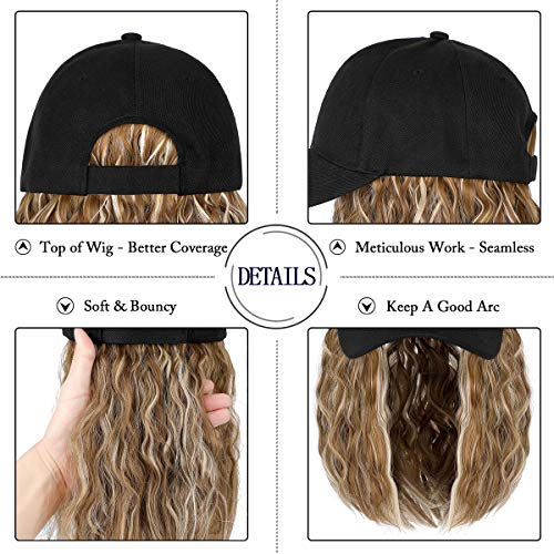 Baseball Cap Hair with 14 Inch Wavy Hair - Image 26