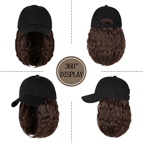 Baseball Cap Hair with 14 Inch Wavy Hair - Image 3