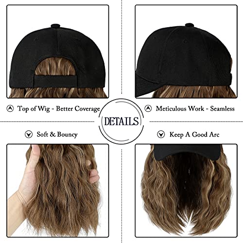Baseball Cap Hair with 14 Inch Wavy Hair - Image 31