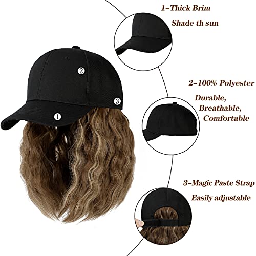 Baseball Cap Hair with 14 Inch Wavy Hair - Image 32