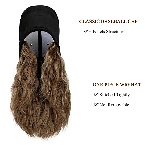 Baseball Cap Hair with 14 Inch Wavy Hair - Image 34
