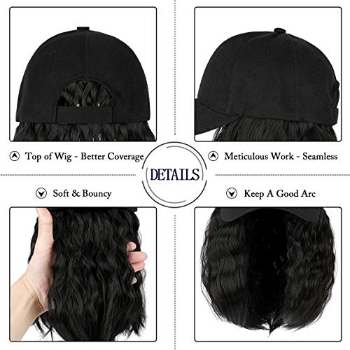Baseball Cap Hair with 14 Inch Wavy Hair - Image 40