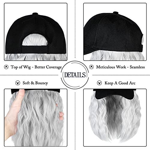 Baseball Cap Hair with 14 Inch Wavy Hair - Image 46